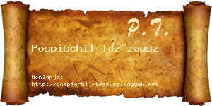 Pospischil Tézeusz névjegykártya
